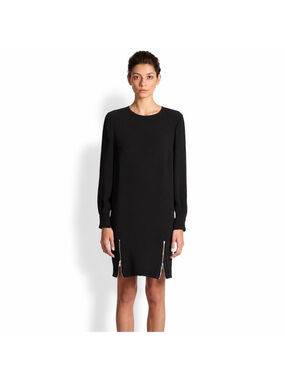 Stella McCartney Black Zip Detail Shift Dress